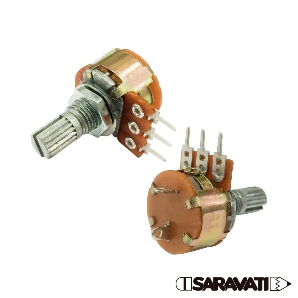 Potenciômetro Rotativo WH160-B 50K L16 3T c/ Chave