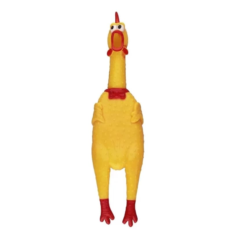 Galinha Frango Borracha Mordedor Cachorro Pet Faz Barulho / Brinquedos Cachorro