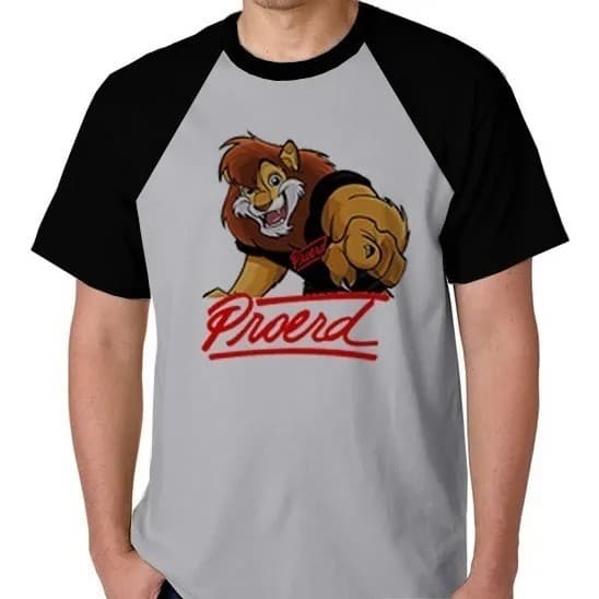 Camiseta Camisa Blusa Raglan Proerd Programa Drogas Leão P11