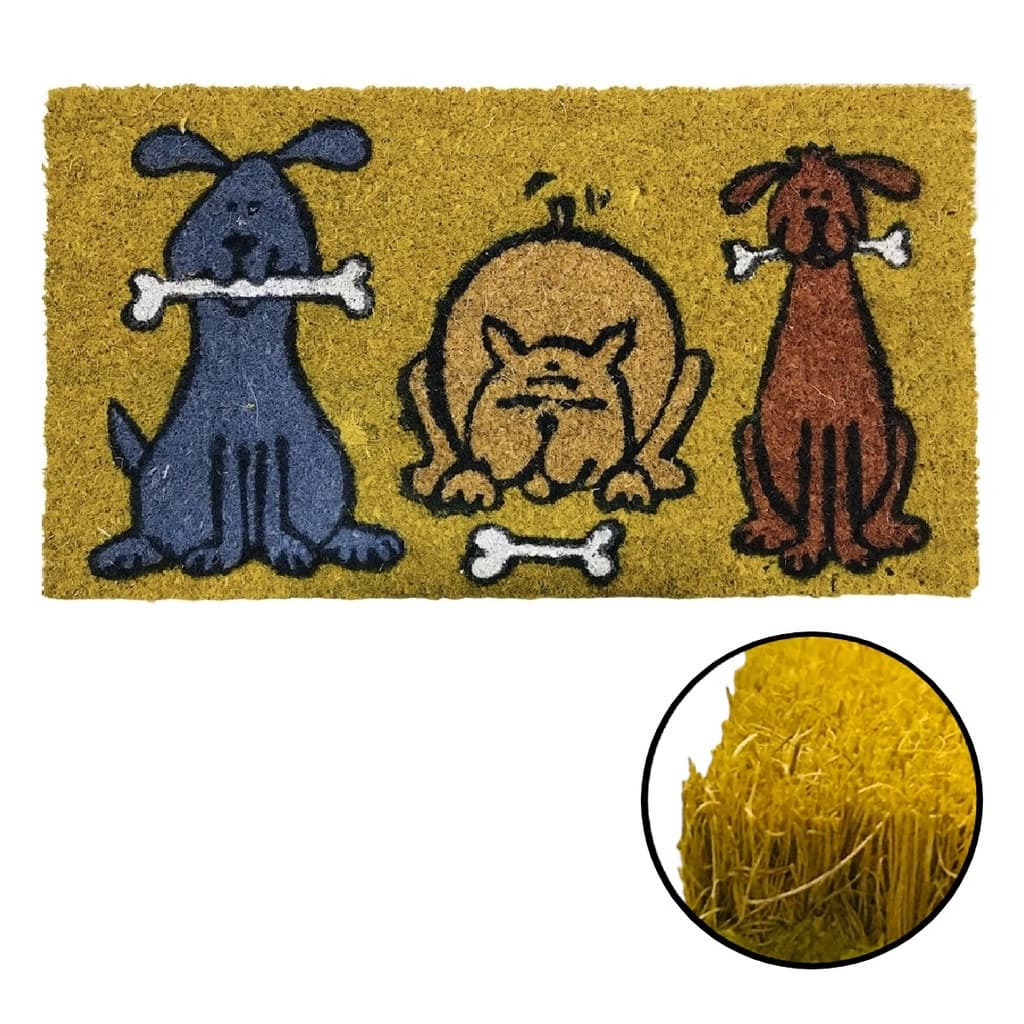 Tapete Capacho Fibra de Coco 60x32cm Pets