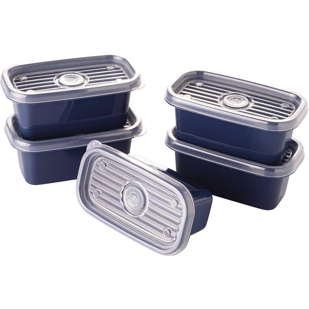 Conjunto 5 potes Pop Retangular 150ml- Plasútil.