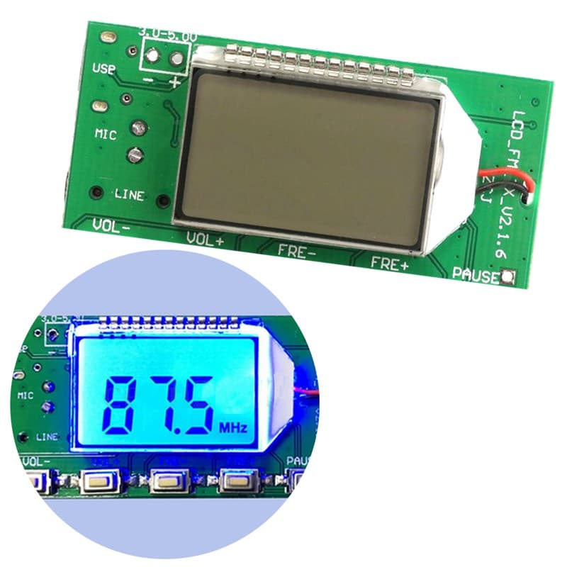 Transmissor Fm Pll Digital Usb para Computador, Celular, notebook, Estéreo com entrada P2