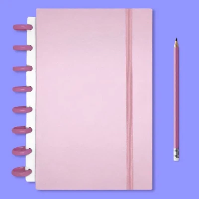 Caderno de Disco tons pastéis [MARCA: Caderno Criativo] - (tipo Caderno Inteligente)