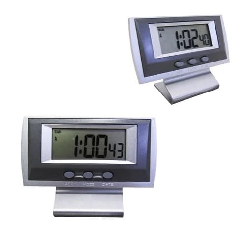 Relógio Despertador Digital De Mesa Retangular