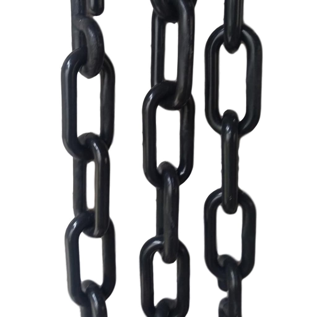 5 Mt Corrente Plástica Isolamento Calha Chuva Elo Grande Preto