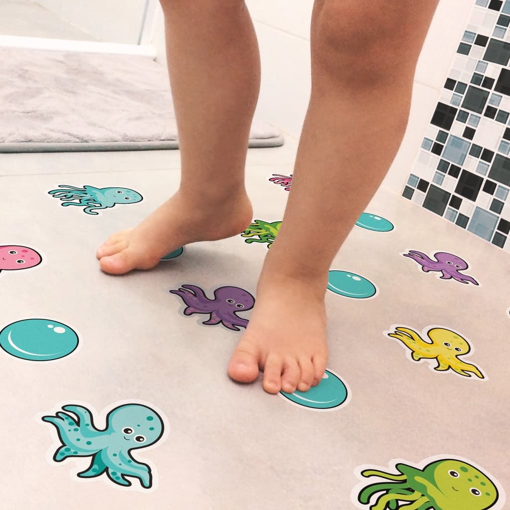 Adesivo Piso Banheiro Antiderrapante Infantil Polvo 13 un
