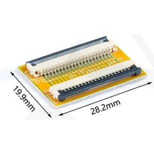 Placa de extensão adaptador de cabo flat ffc fpc 20pinos passo 1mm - eletrônica - Componente Eletrônico