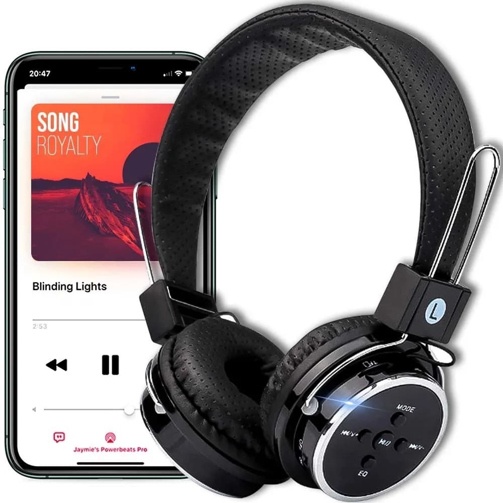 Fone De Ouvido Sem Fio bluetooth Micro Sd Usb B-05 Fone Headphone Sem Fio Bluetooth Universal Fm Sd P2 Mp3 B05