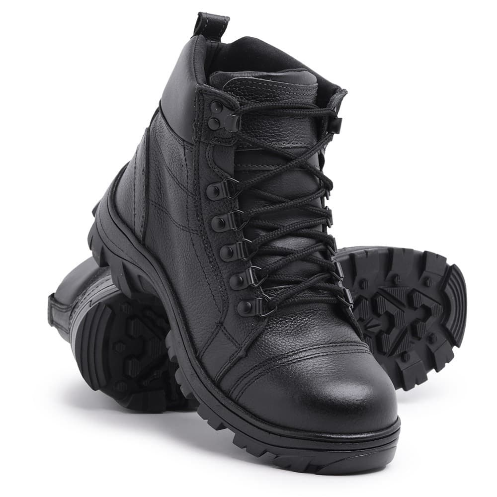 Bota Coturno Adventure Trilha Motociclista Masculino Couro Legitimo Nobuck Palmilha Confort Trabalho Dia a Dia