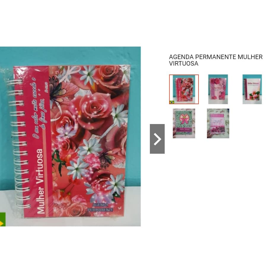 Agenda Permanente Evangélica Mulher Virtuosa Grande