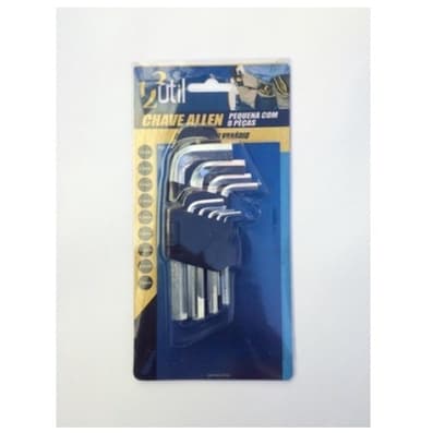 Jogo De Chave Allen 9 Peças 1,5mm A 10mm 123util PROFISSIONAL PRO