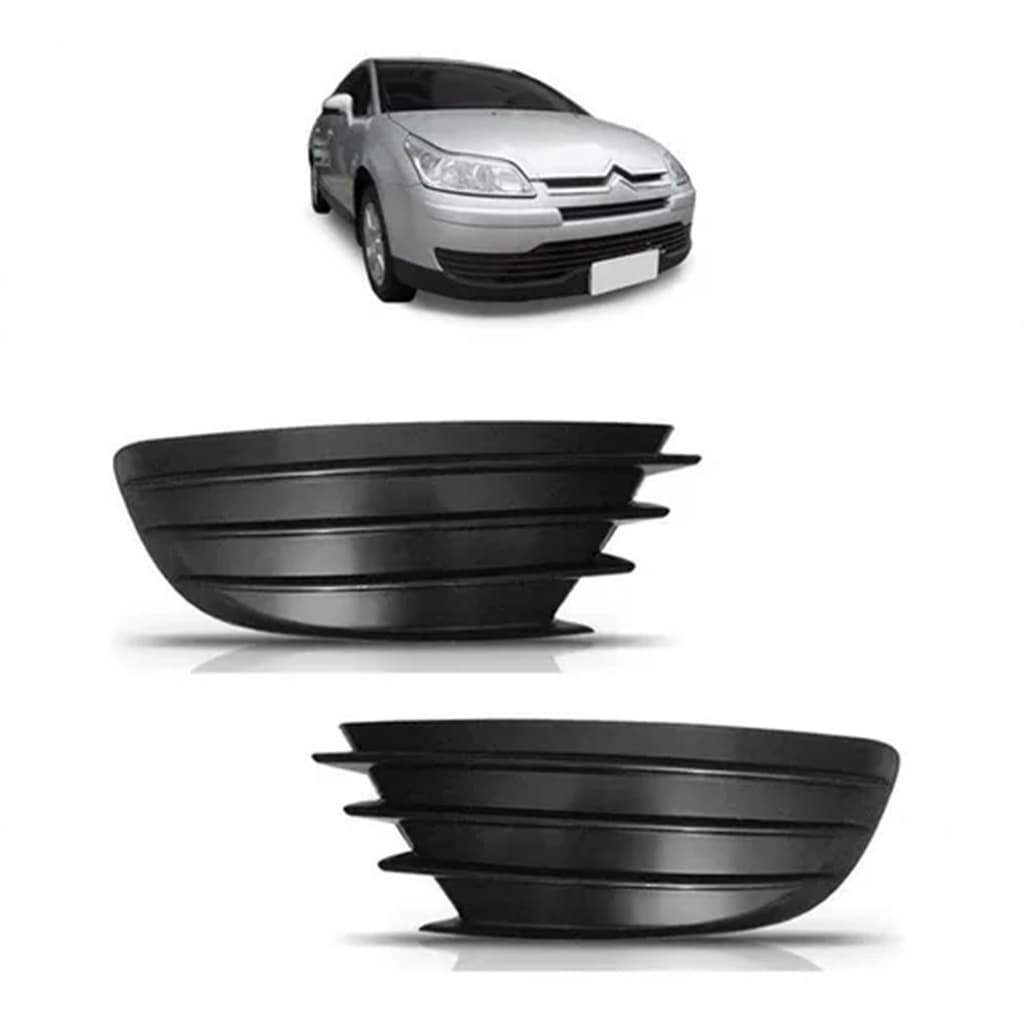 Grade Moldura MIlha Farol C4 Pallas C4 Hatch Sem Furo