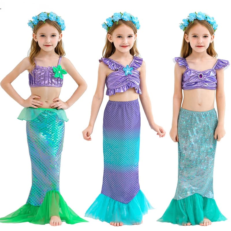 Menina Vestido De Princesa Pequena Sereia Ariel Da Crianças Roupas De Festa De Aniversário Do Carnaval Bebê Halloween k64