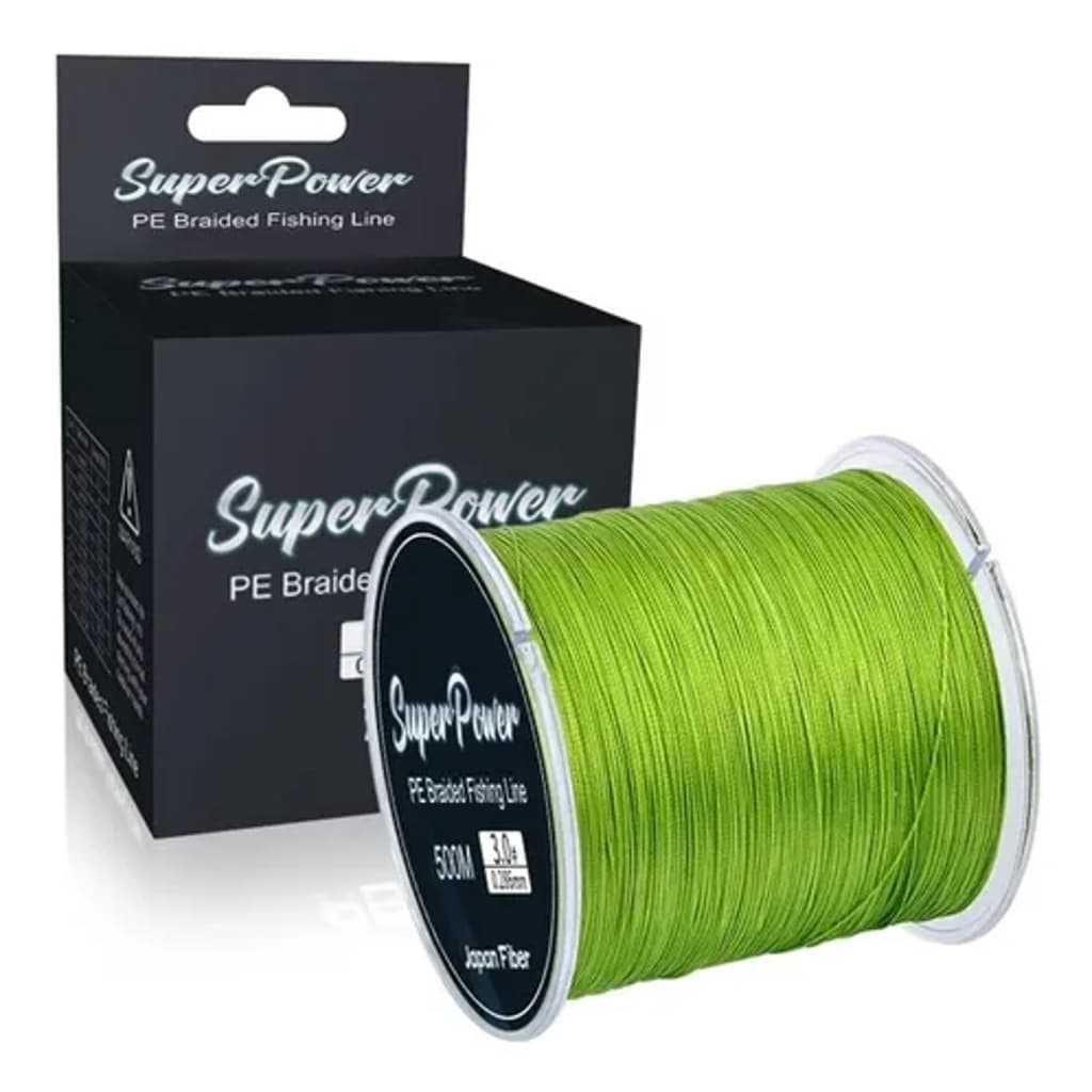 Linha De Pesca Multifilamento 500m 4 Fios Super resistente Carretel Com 500 Metros