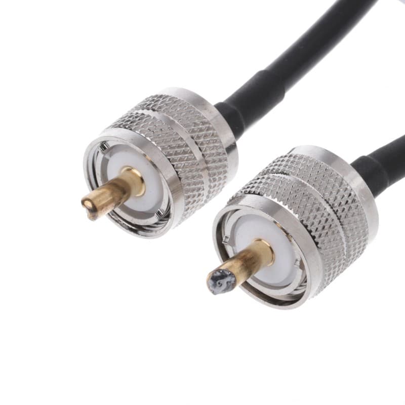Pl259 Conector Do Coaxial Uhf Para Uhf Pl259 Rg58 Pigtail 50 cm