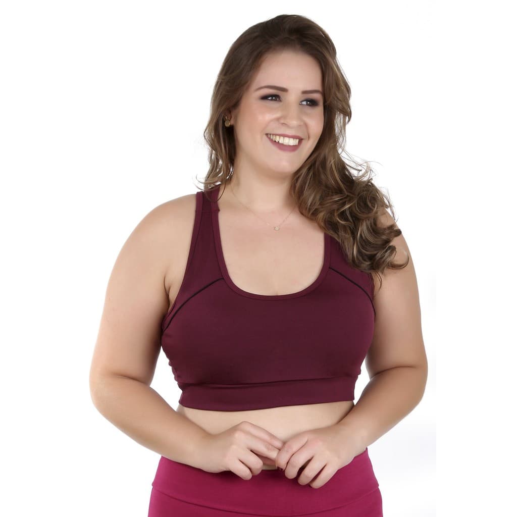 Top Feminino Fitness  Plus size com bojo 8753