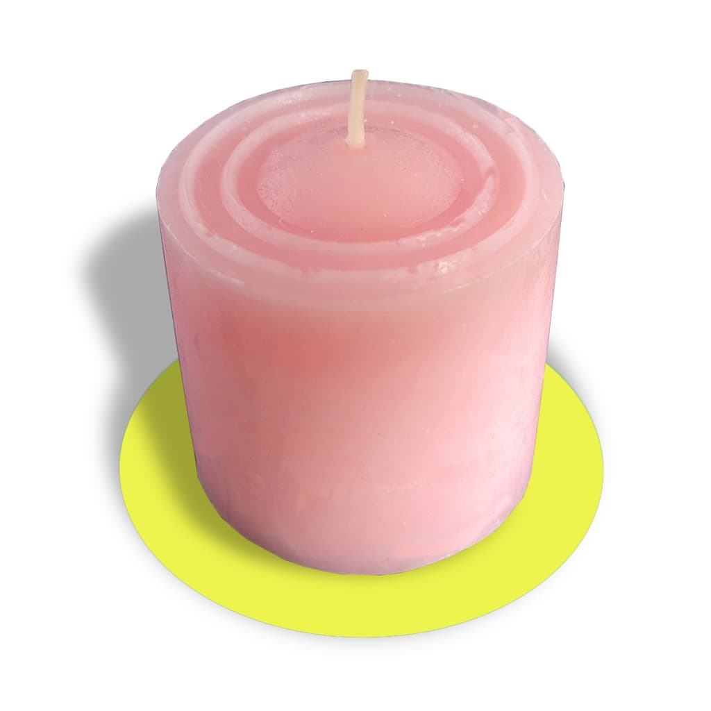 Vela Decorativa Aromática De Rosa - Cor Rosa