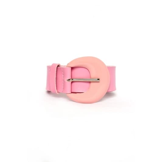 cinto Feminino Couro Rosa Bebê Modelo Das Blogueiras