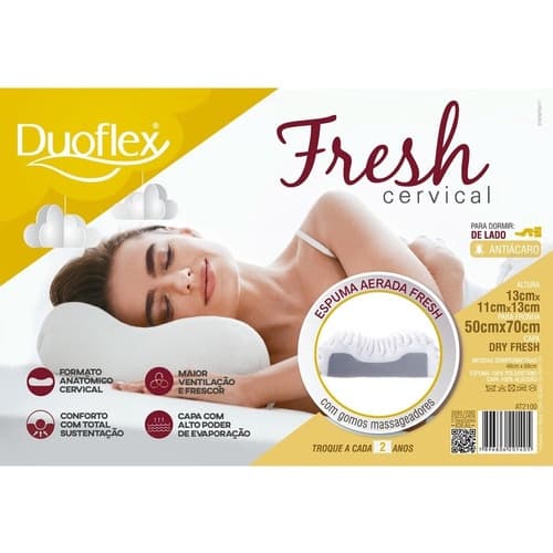 Travesseiro  Cervical Fresh Duoflex ORIGINAL 13 cm