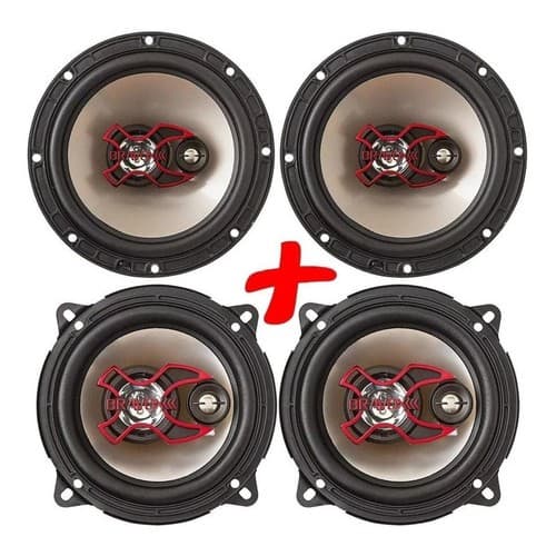 Kit Auto Falantes De 6 E 5 Polegadas Bravox B3x60 E B3x50 X