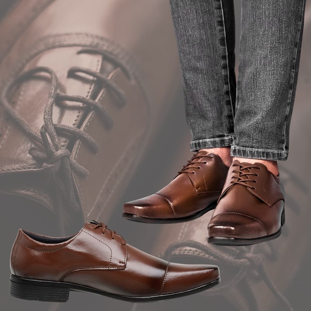 Sapato Masculino Oxford Social Couro