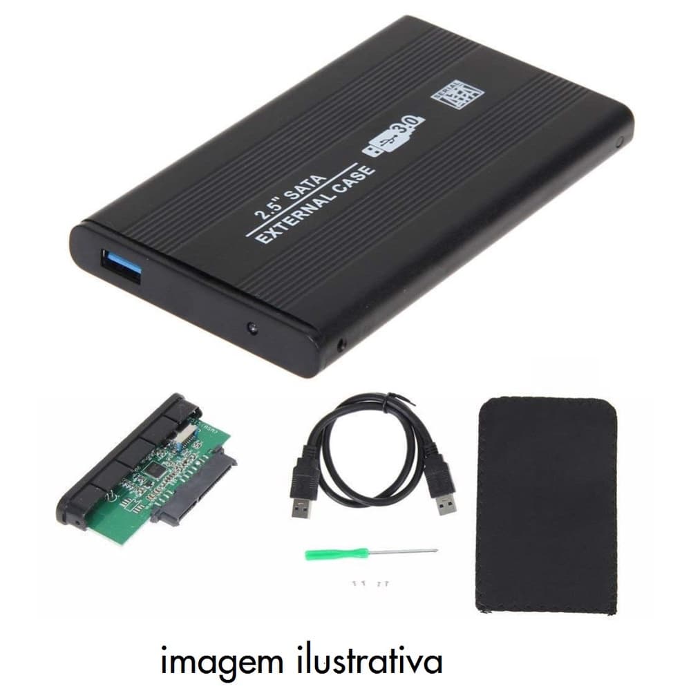 Case Usb 3.0 Em Alumínio capa Para Hd externo Sata De 2,5 De Notebook