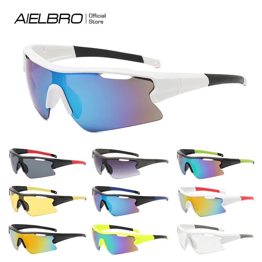 AIELBRO 2025 Novos Óculos De Ciclismo Sol Para Mulheres Esportes Tons Masculino MTB Bicicleta De Estrada
