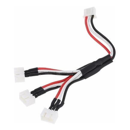 Cabo adaptador para carregar 3 baterias Li-po 2S