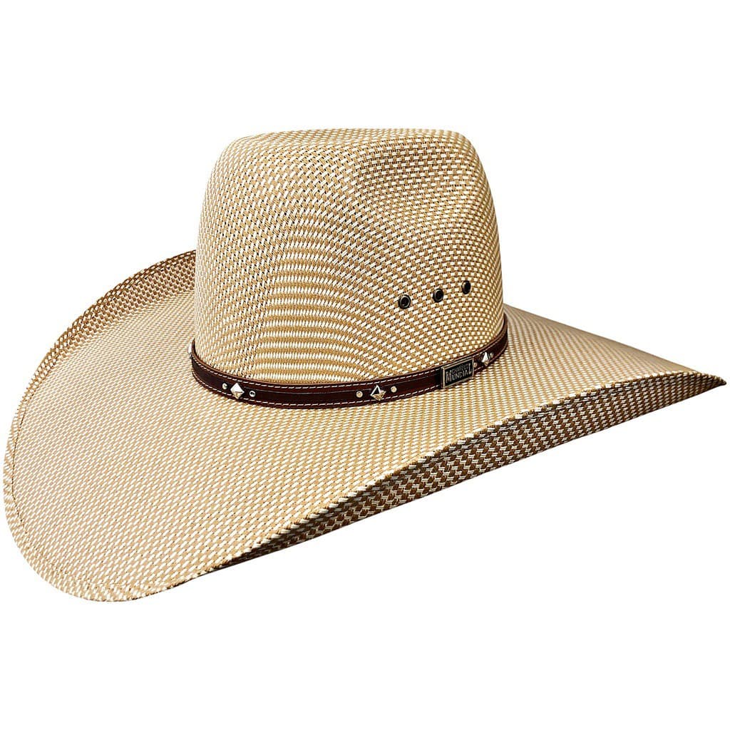 Chapéu Country Bicolor banda couro legítimo cowboy cowgirl