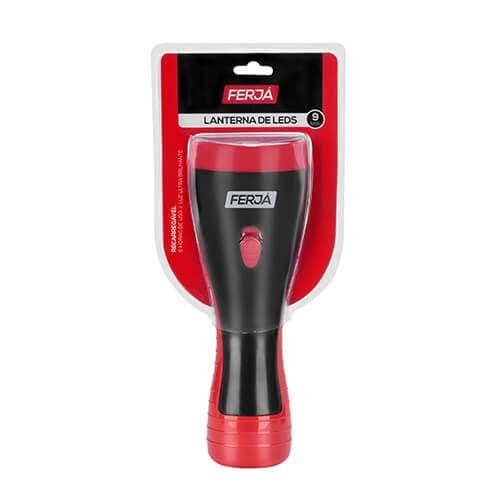 Lanterna Recarregável 9 Leds Bivolt 6 hrs de Uso Ferja