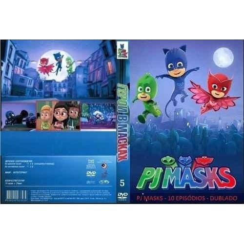 Pj Masks 10 Episódios Dublado Em Português - 1 Dvd