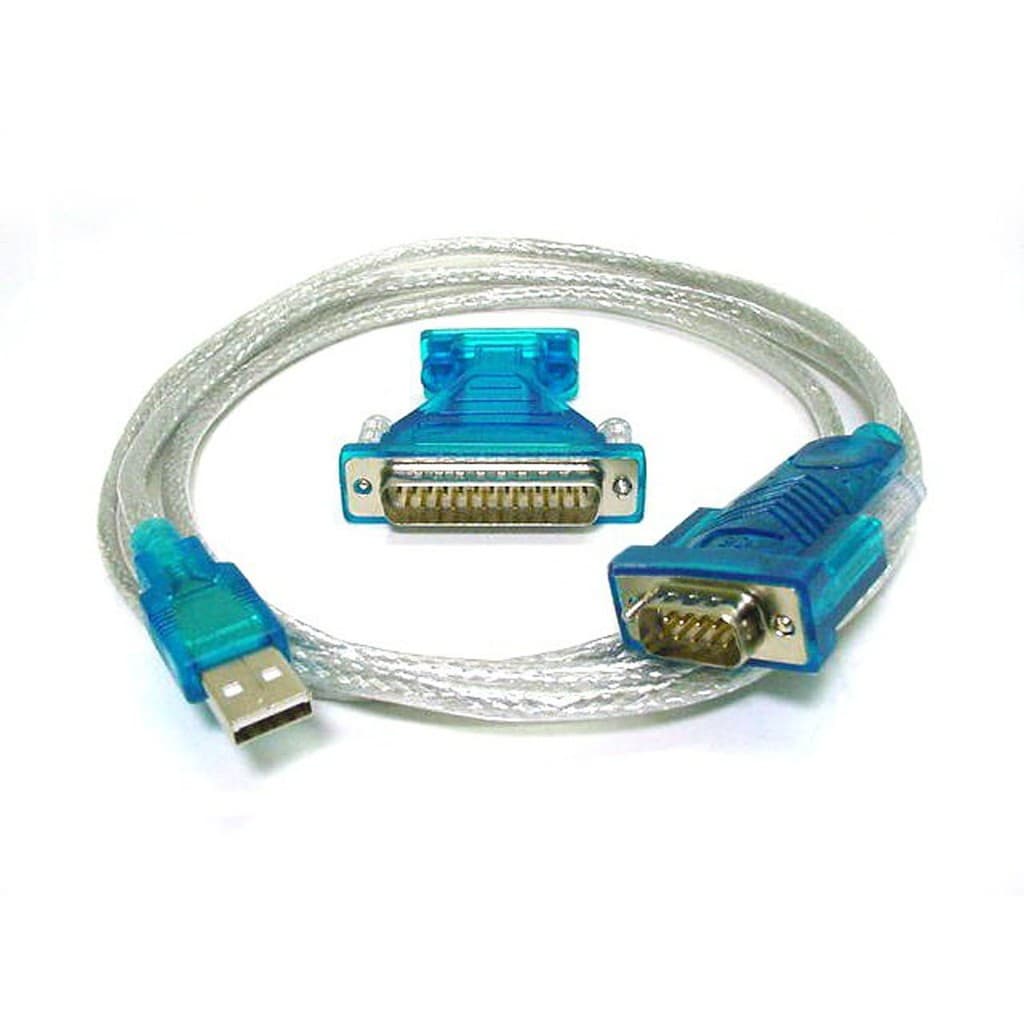 Cabo Adaptador Conversor Usb Serial Db9 Rs232 Paralelo Db25