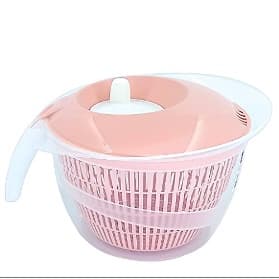 Secador De Saladas Manual Centrifuga Seca Verduras Legumes Grande 4 Litros