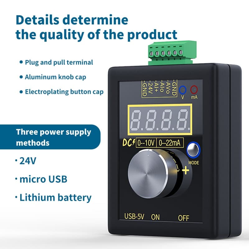 Gerador De Sinal De Tensão Digital 4-20mA 0-10V/Instrumentos Eletrônicos Profissional