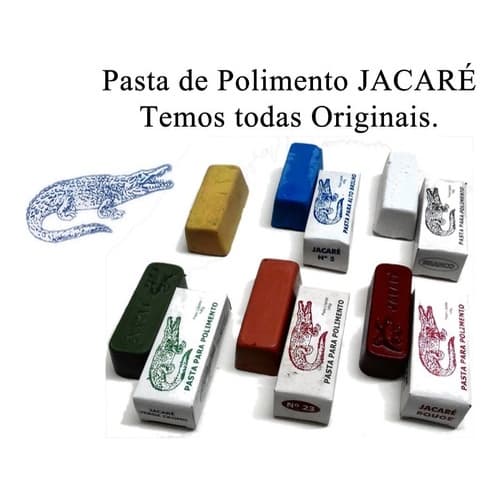 Massa Jacaré Polir E Afiar 145g Original Temos Todas Ourives
