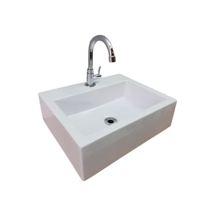 Cuba De Apoio Banheiro Torênia Branca 45x36cm Casa Laura Decor