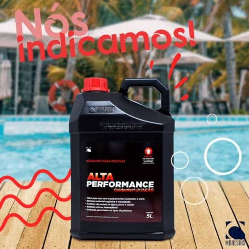 Oxidante para piscinas Alta Performance 5litros - Maresias