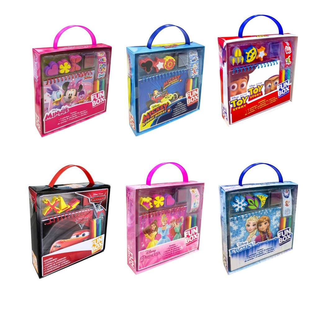 Livro Infantil De Atividades Caixa Divertida Fun Box Infantil Lúdico Pedagógico Educativo - Disney