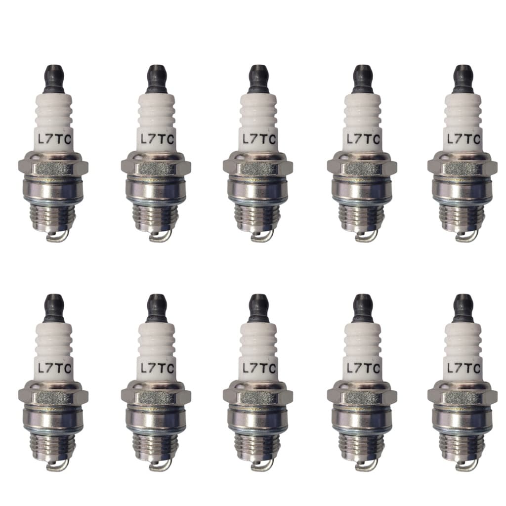Kit 10 Vela Ignição Roçadeira e Motosserra a Gasolina 2 Tempos