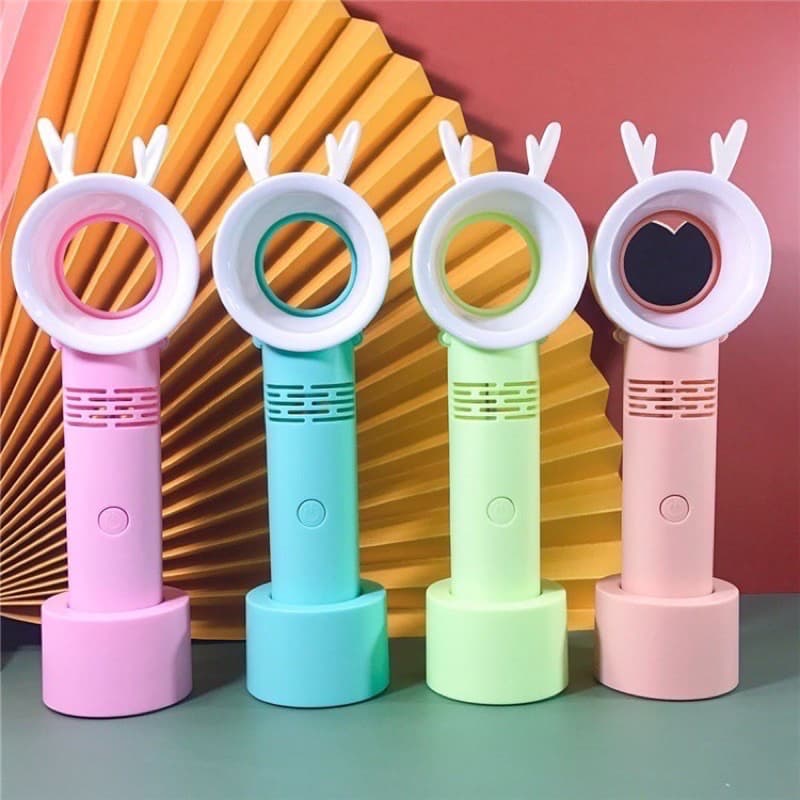 Mini Ventilador Portátil De Mão Recarregável Sem Hélice Usb