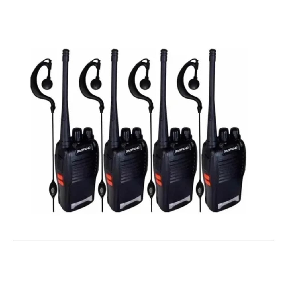 Kit 4 Radio Walk Talk Comunicador 16 Ch 12km Baofeng BF-777S