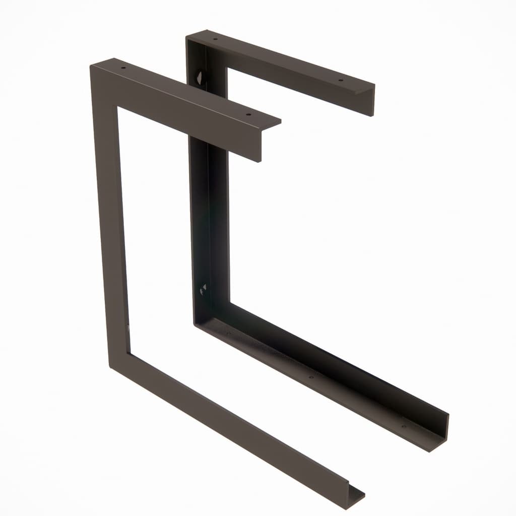 kit 2 suporte prateleira forno eletrico microondas ferro industrial dupla 20x30cm preto