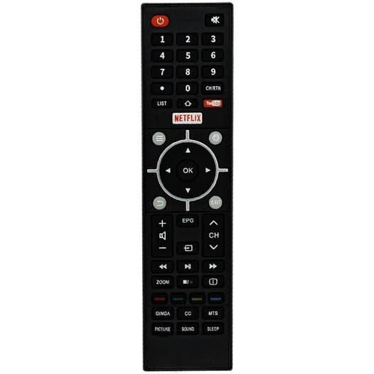 Controle Remoto Smart Para Tv Semp Toshiba Ct-6810 Com Tecla Netflix e Youtube
