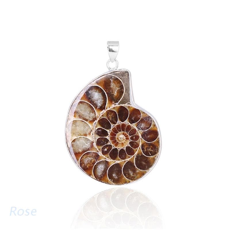 Natural Fossils Pendant Necklace Fossils Stone Pendant Fashion