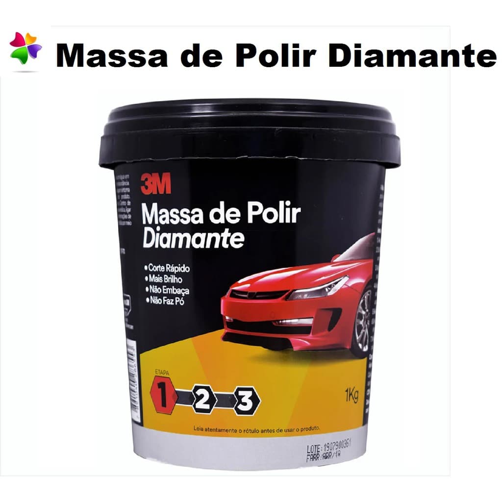 Massa De Polir N2 Diamante 1kg 3m