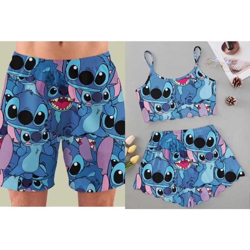 Kit Casal Pijamas Combinadinho Roupa de Mormir Moda Verão 2026
