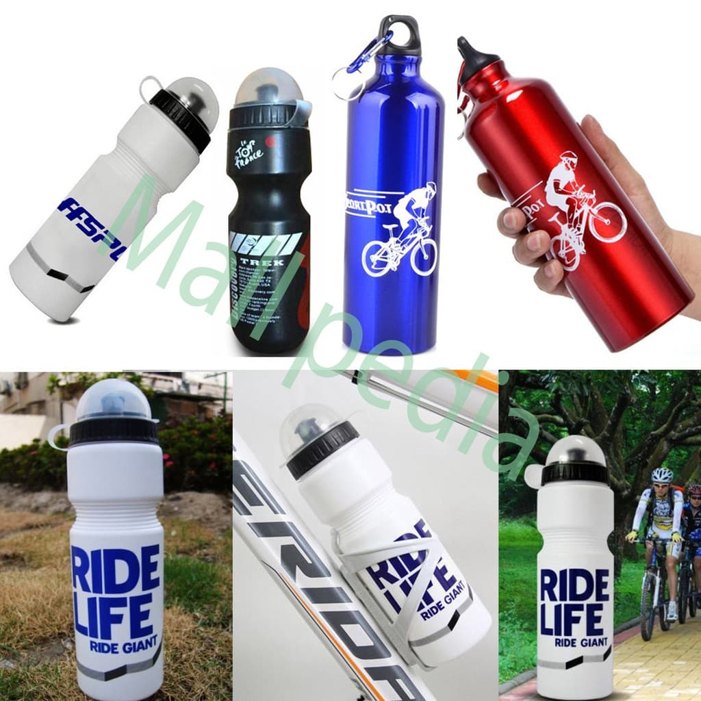 MPro 750ml Garrafa De Bebida Para Bicicleta Esportiva De Alumínio 30A12 TaffSPORT TREK H2GO Plus Mosquetão