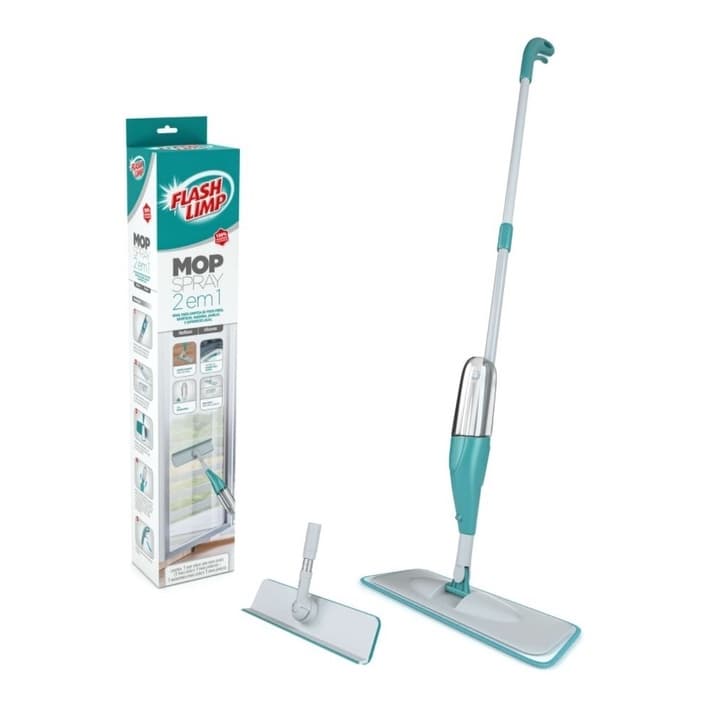 Mop Spray Flash Limp 2 Em 1 Rodo Magico Pisos E Janelas