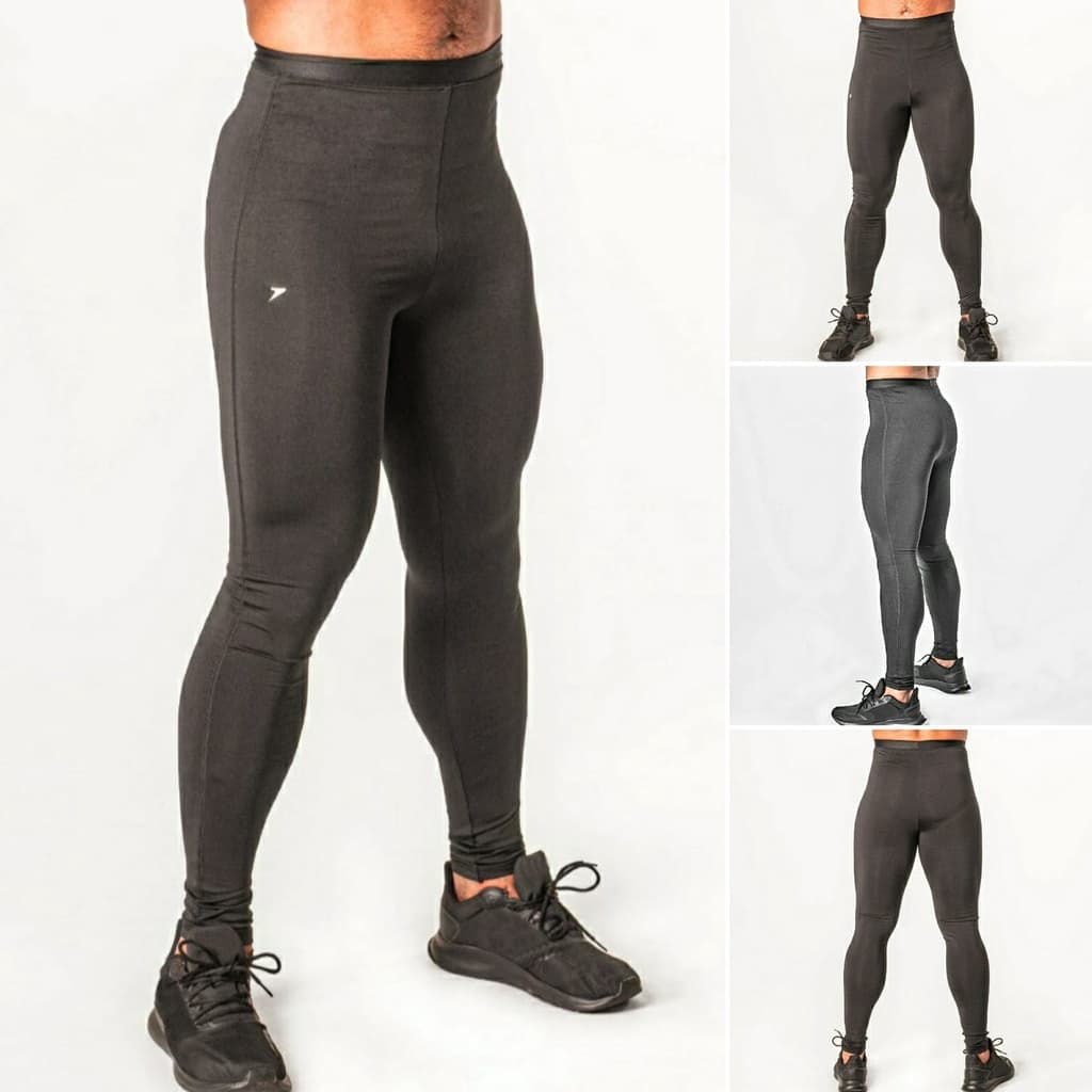 Calça Térmica De Compressão Fitness Poker Skin Proteção Solar Uv50+