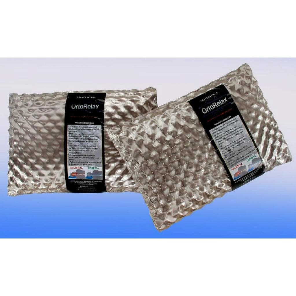 2 Travesseiros Terapeutico Ortopedico Magnetico Infravermelho Perfilado